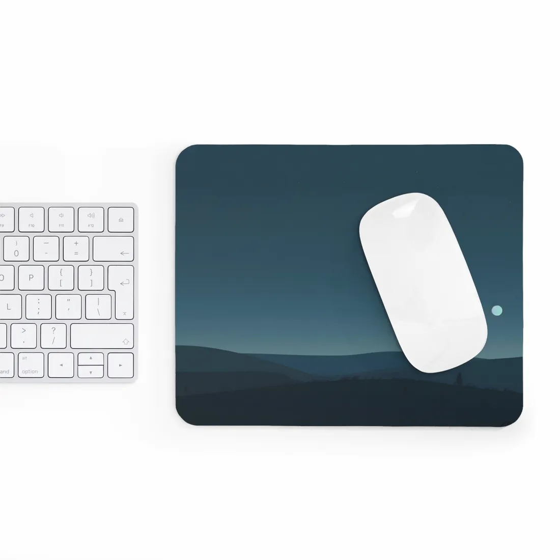 Minimalist Night Sky: Ethereal Stars - Mouse Pad