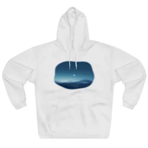 Moon over Blue Hills Hoodie