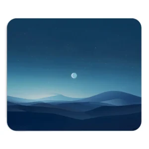 Moon over Blue Hills Mouse Pad