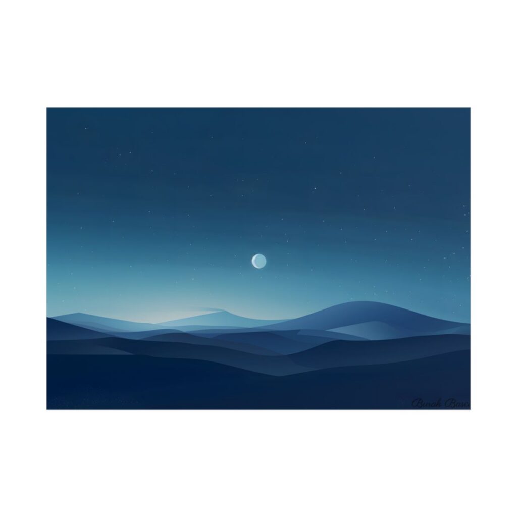 Minimalist Night Sky: Stars and Constellations Art - Poster