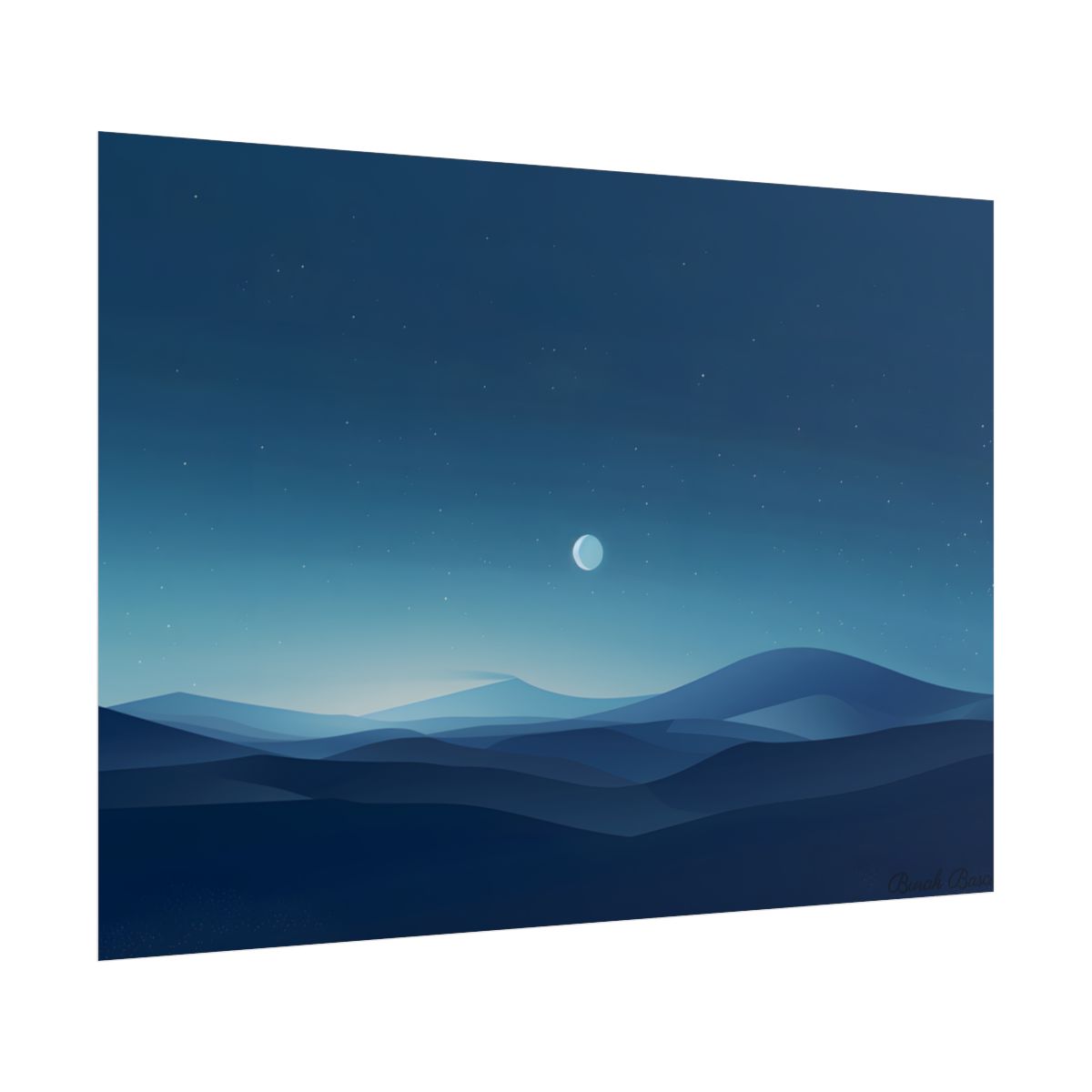 Minimalist Night Sky: Stars and Constellations Art - Poster