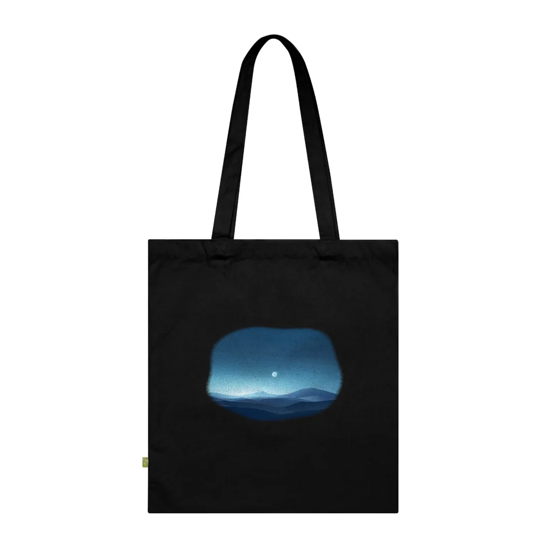 Minimalist Night Sky: Stars and Constellations Art - Tote Bag (Black)