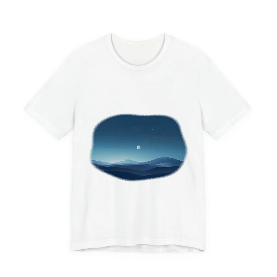 Minimalist Night Sky: Stars and Constellations Art - T-Shirt (White)