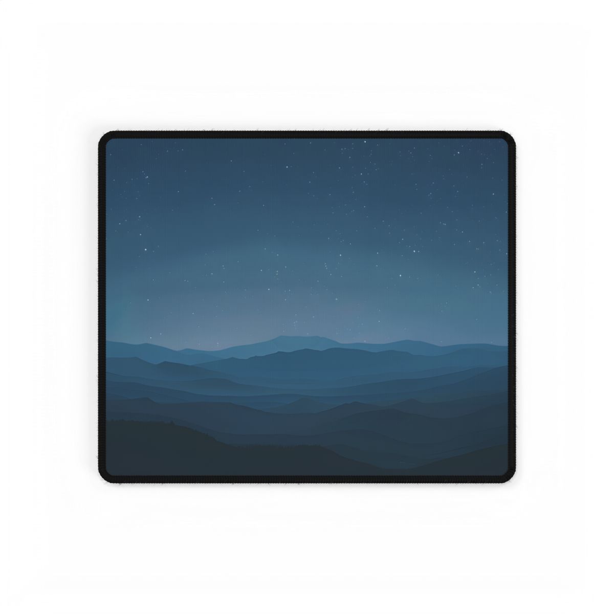 Minimalist Night Sky: Tranquil Artwork - Desk Mat