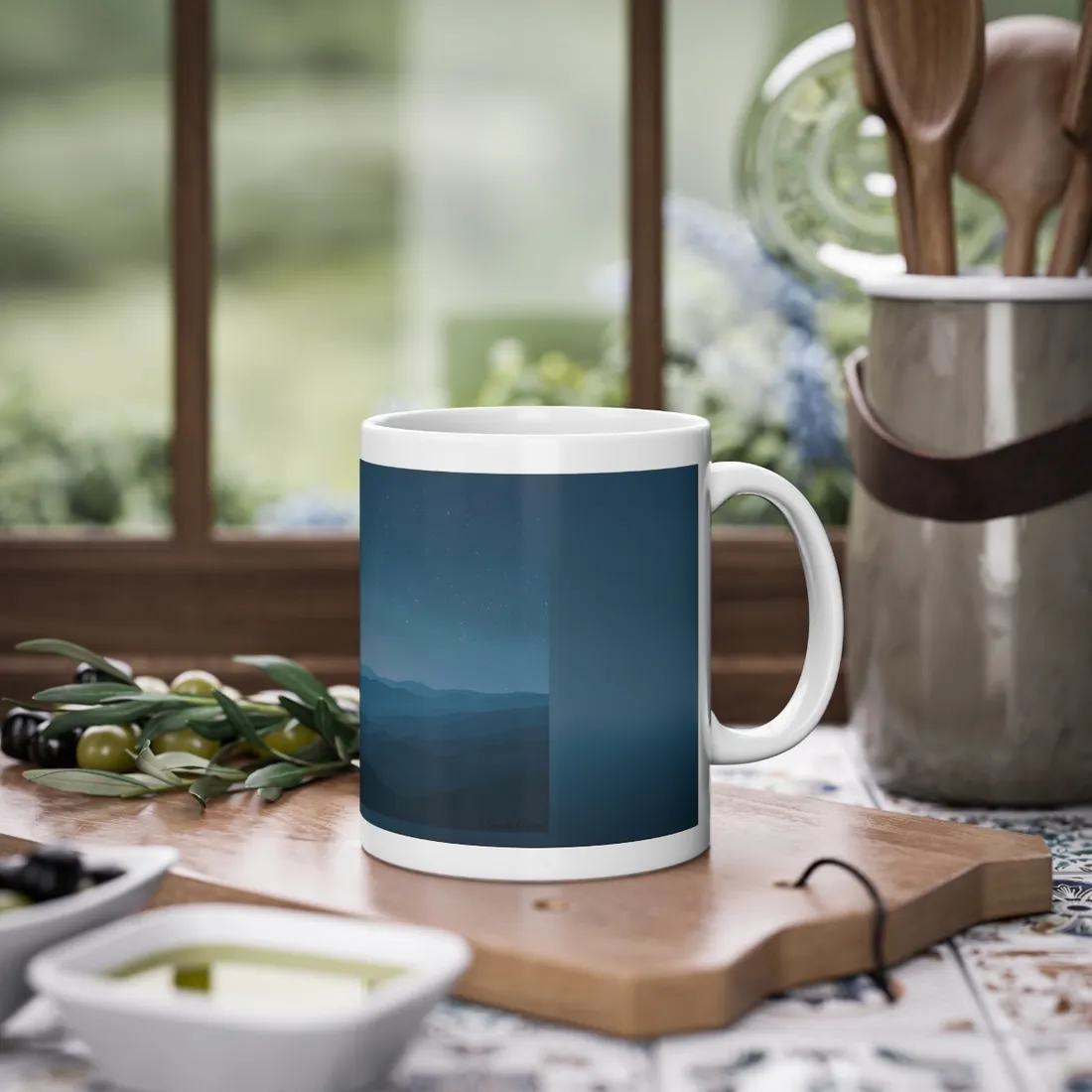 Minimalist Night Sky: Tranquil - Mug