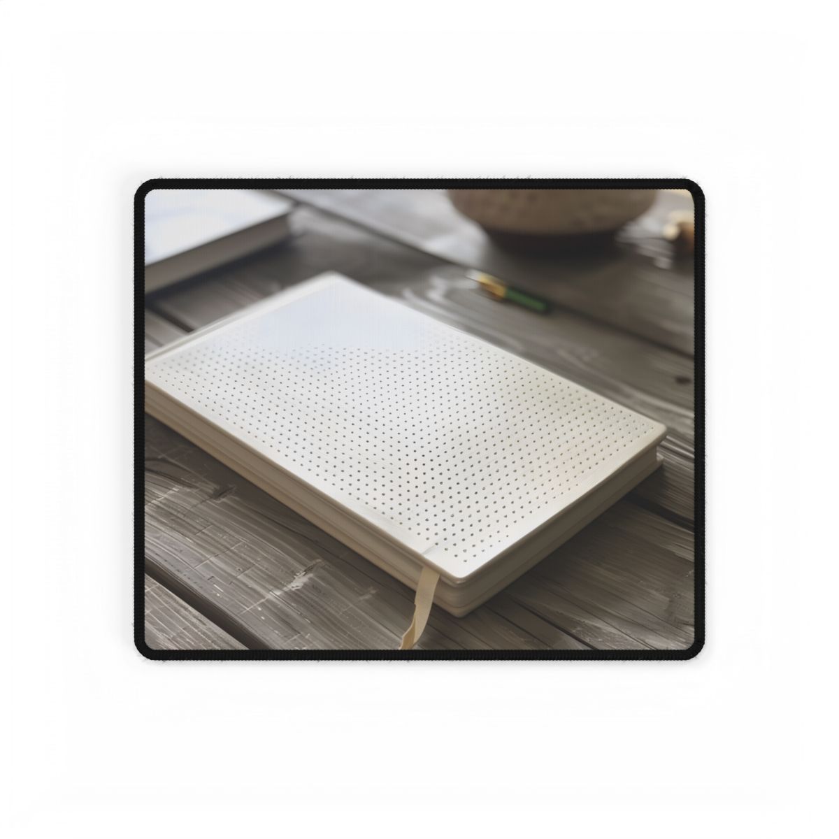 Minimalist Notebook: Embossed Dot Pattern Art - Desk Mat