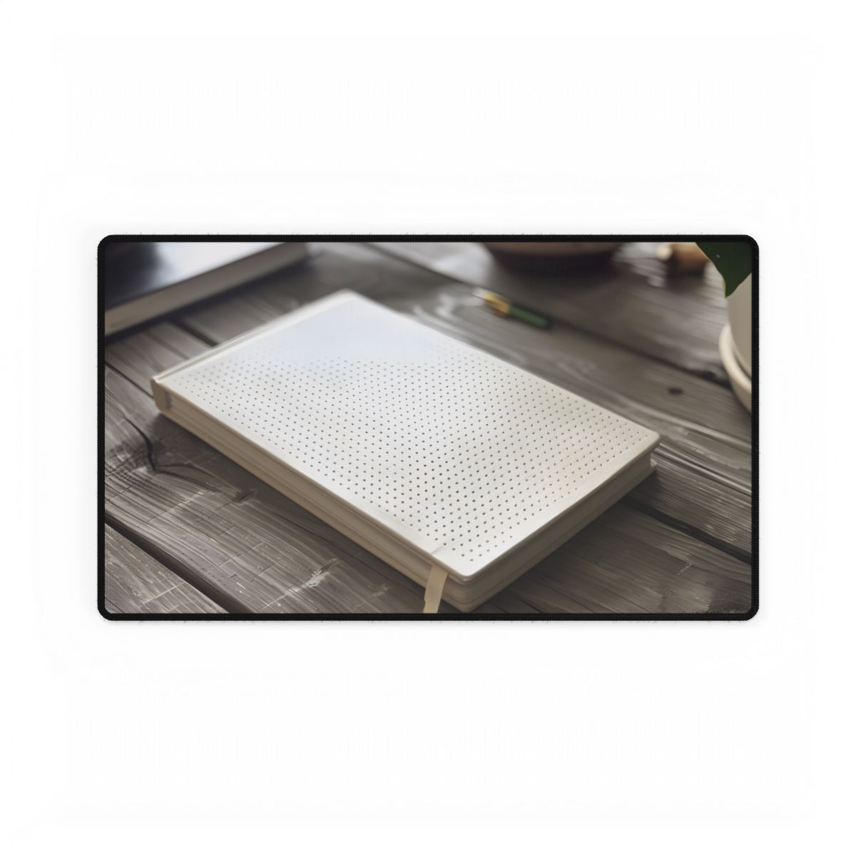 Minimalist Notebook: Embossed Dot Pattern Art - Desk Mat