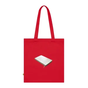 White Notebook on Wooden Table Tote Bag
