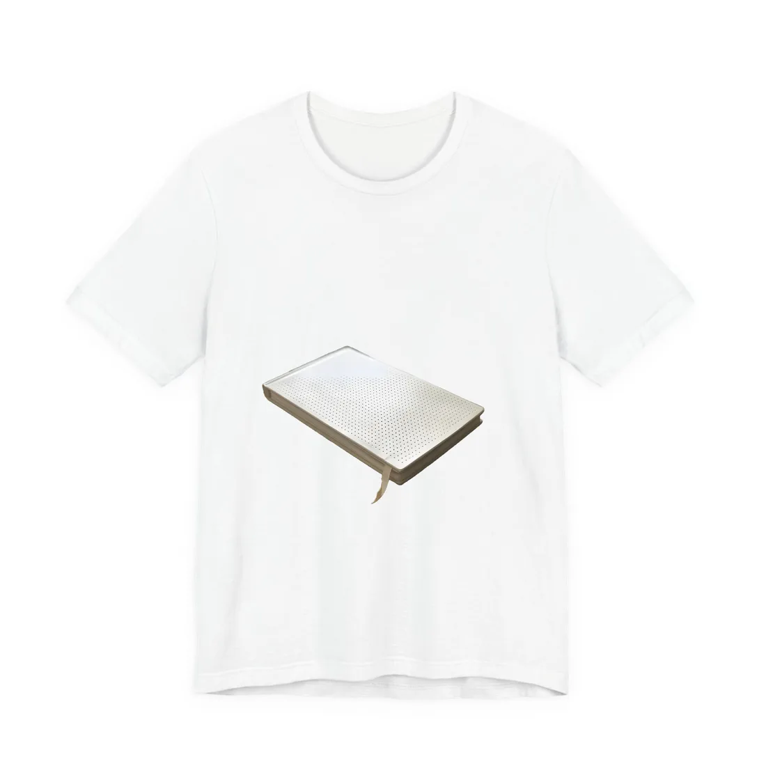 Minimalist Notebook: Embossed Dot Pattern Art - T-Shirt (White)