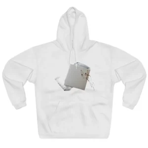 White Dotted Album on Wood Hoodie