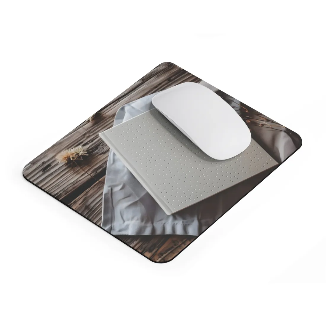 Minimalist Notebook with Embossed Dot Pattern - Mouse Pad