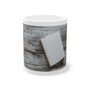 Dotted White Notebook Mug