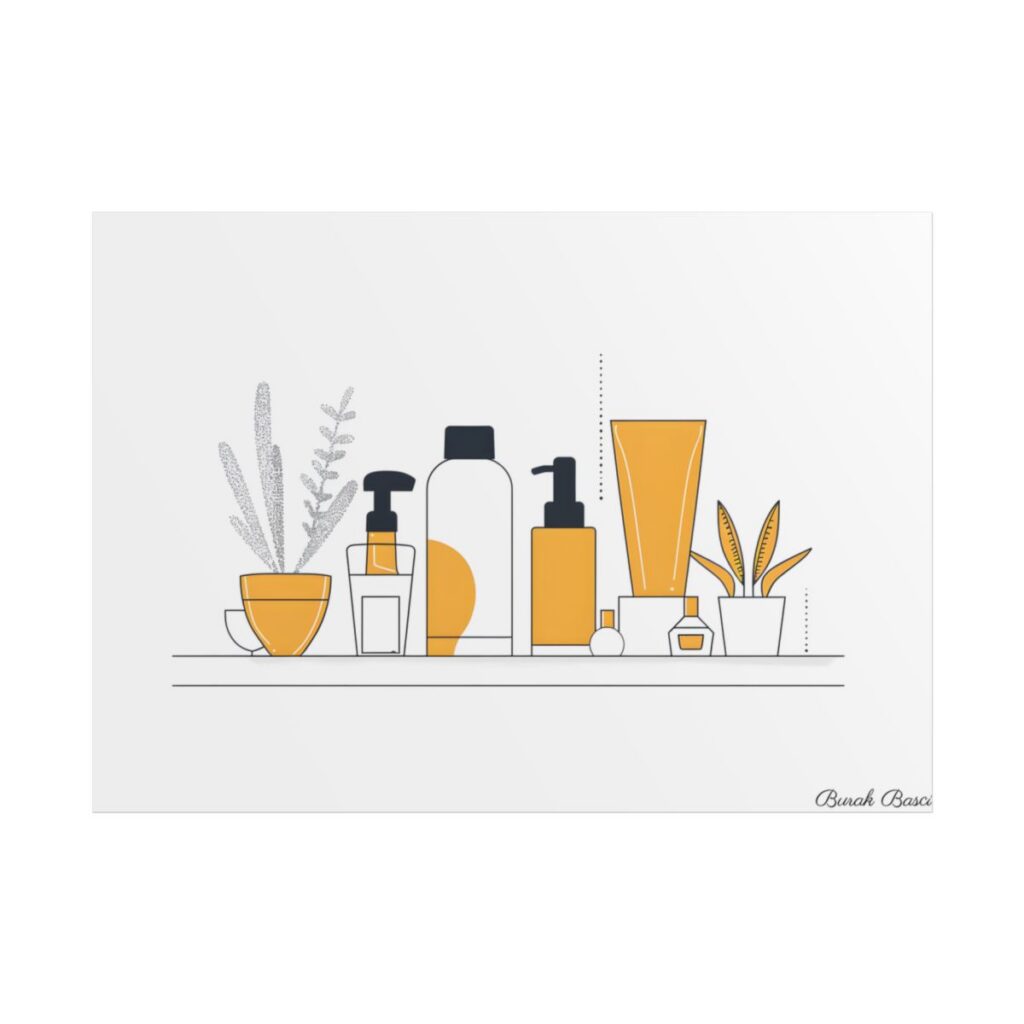 Minimalist Product Design: Bold Gray Illustration Artwork - Poster