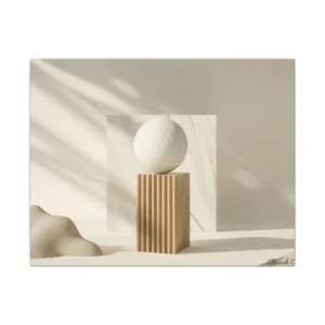 Sculpted Sphere Still Life Canvas Print