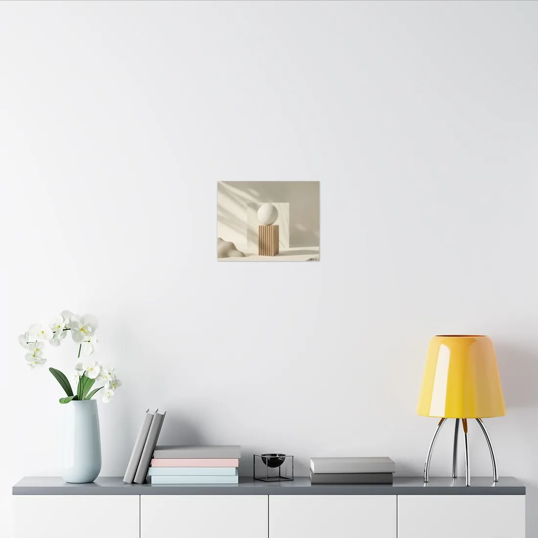 Minimalist Product Design: L Bold Lettering Art - Canvas