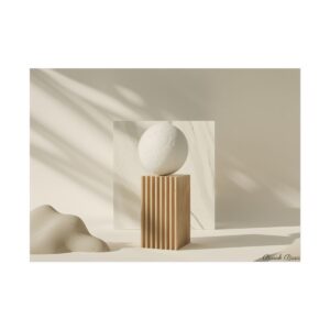Sculpted Sphere Still Life Poster