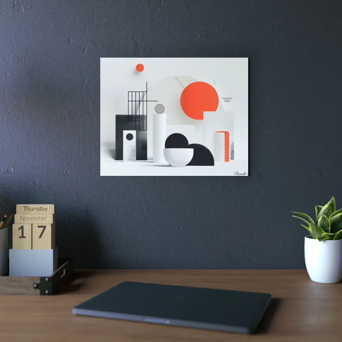 Minimalist Product Mystery: Bold Illustration Art - Metal Poster