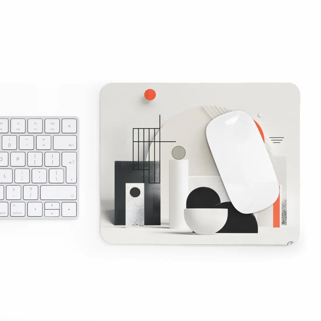 Minimalist Product Mystery: Bold Illustration Art - Mouse Pad