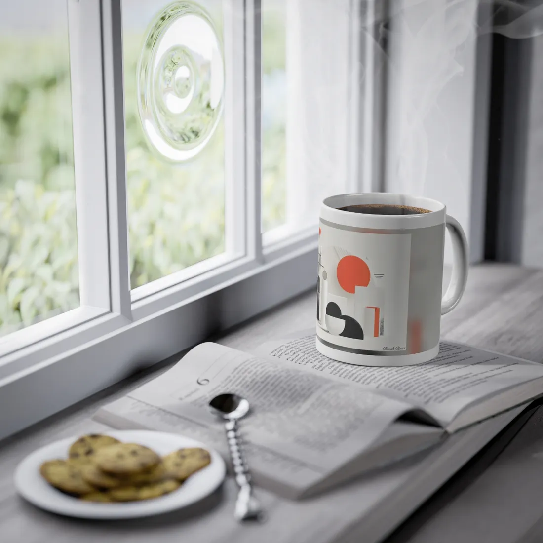 Minimalist Product Mystery: Bold Illustration Art - Mug