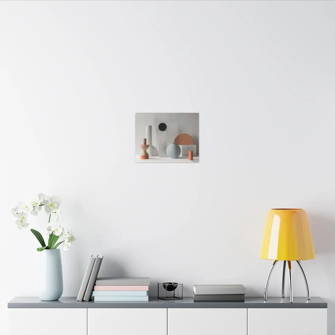 Minimalist Simple Geometric Jewelry: Close-Up View - Canvas