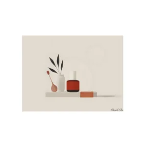 Minimalist Still Life Arrangement Metal Poster