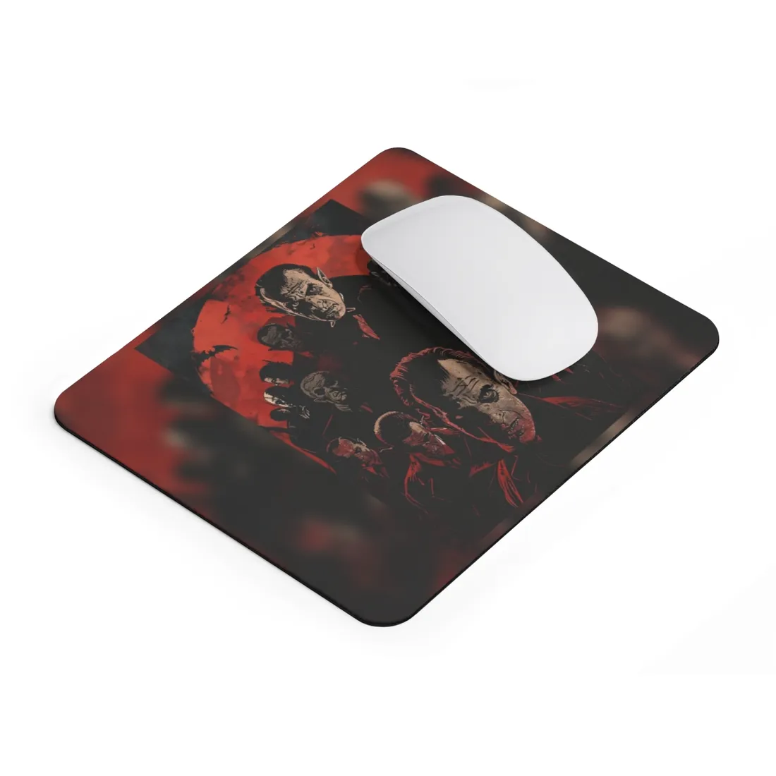 Mischievous Vampires: A Charismatic Leader's Nightly Revelry - Mouse Pad