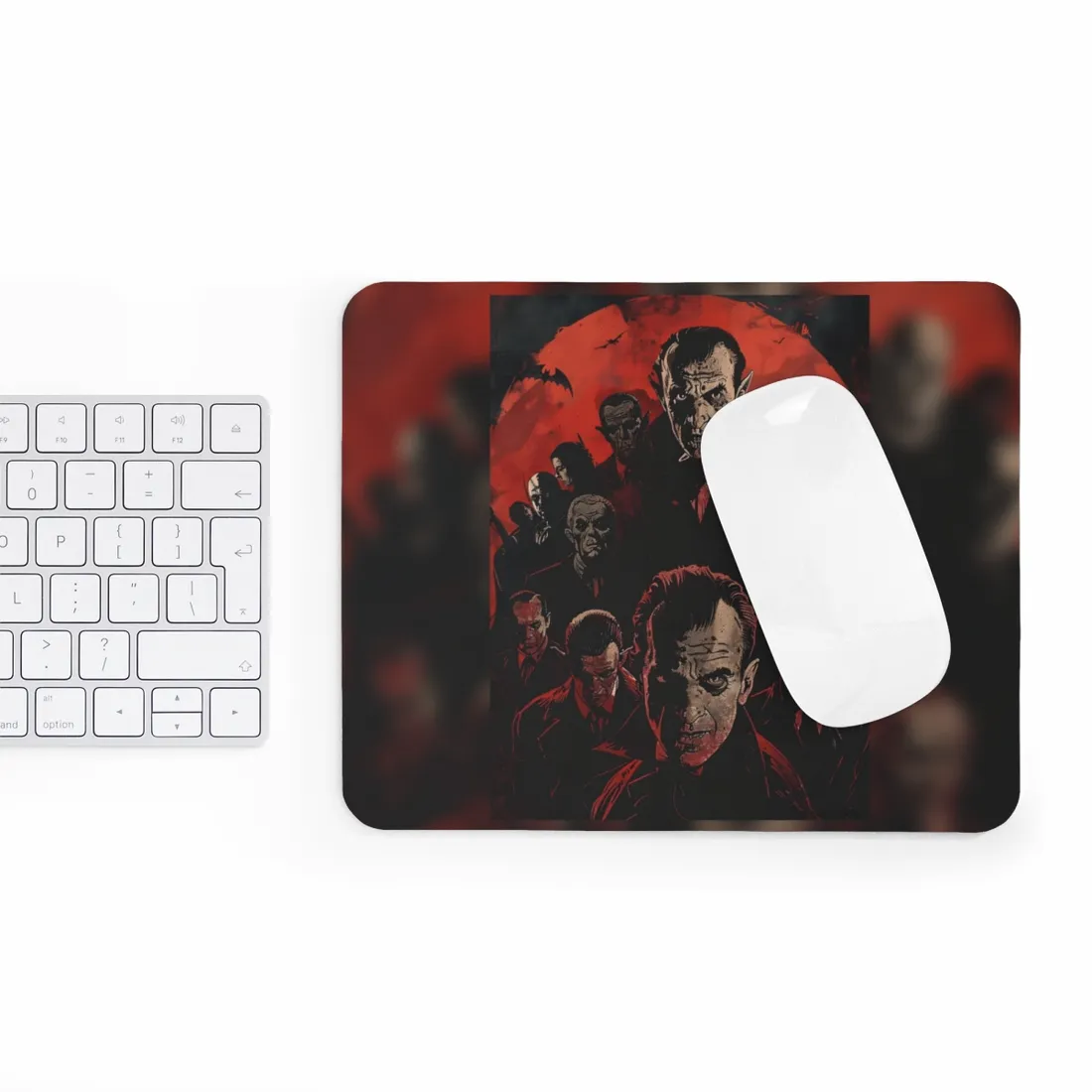 Mischievous Vampires: A Charismatic Leader's Nightly Revelry - Mouse Pad