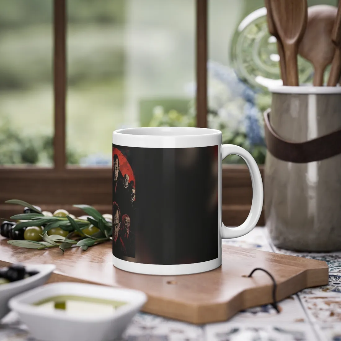 Mischievous Vampires: A Charismatic Leader's Nightly Revelry - Mug