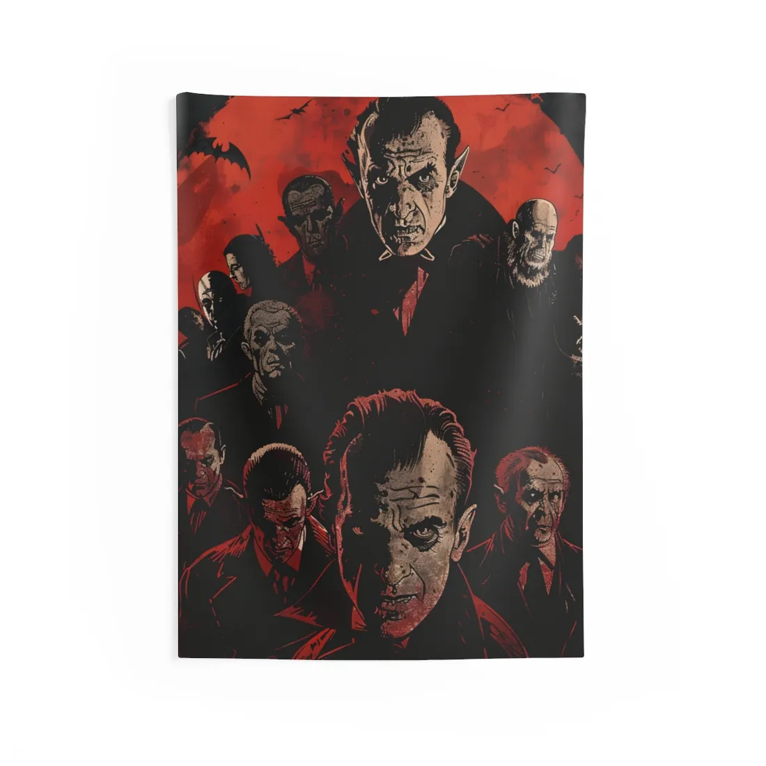 Mischievous Vampires: A Charismatic Leader's Nightly Revelry - Wall Tapestry