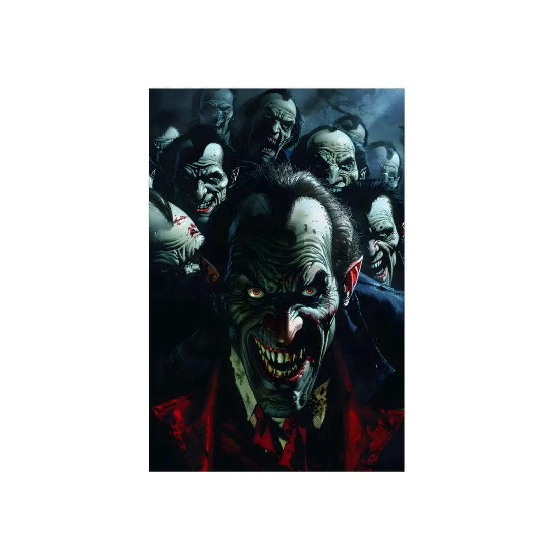 Mischievous Vampires: Gothic Group - Metal Poster