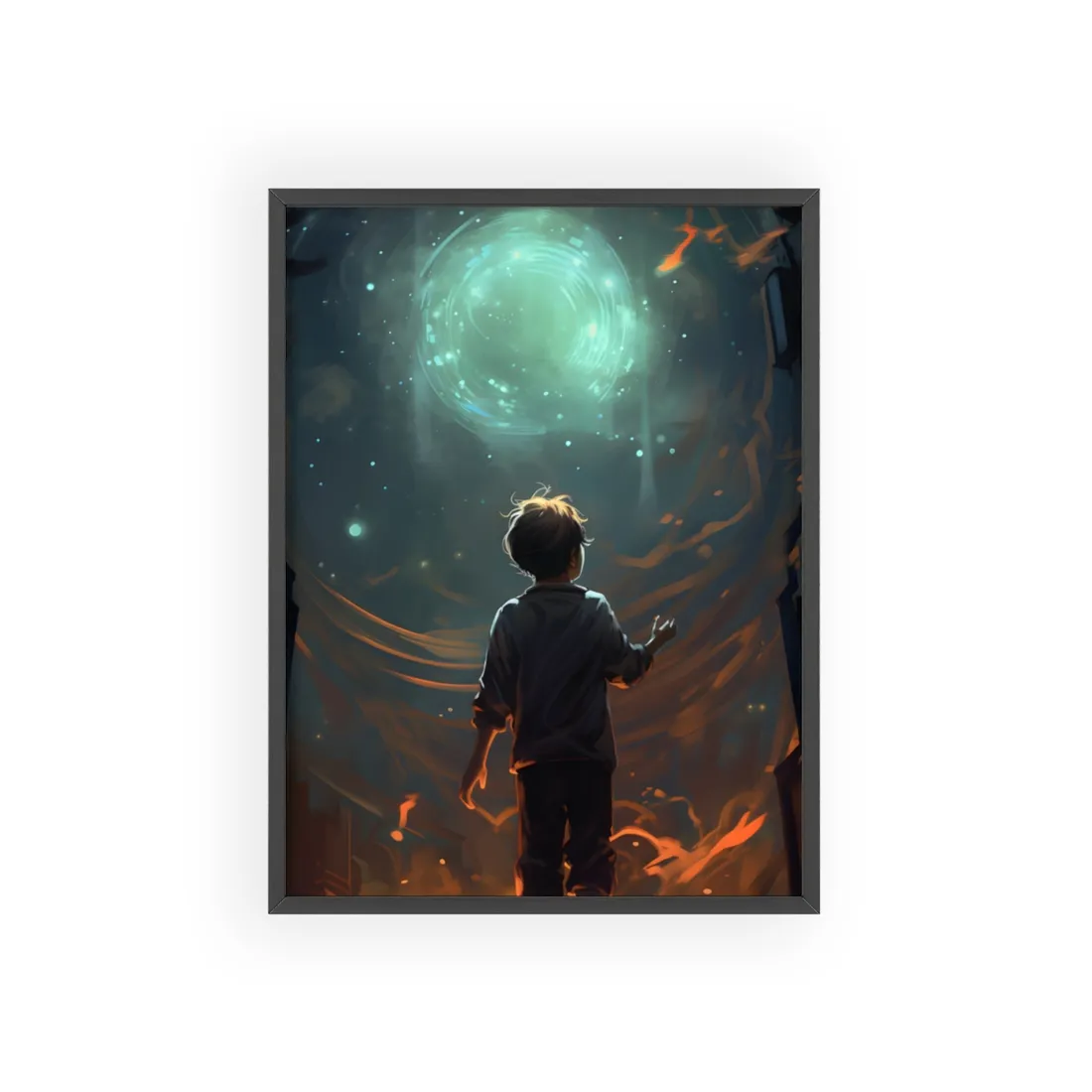 Mobile Life: A Moment in Time - Digital Art - Framed Poster