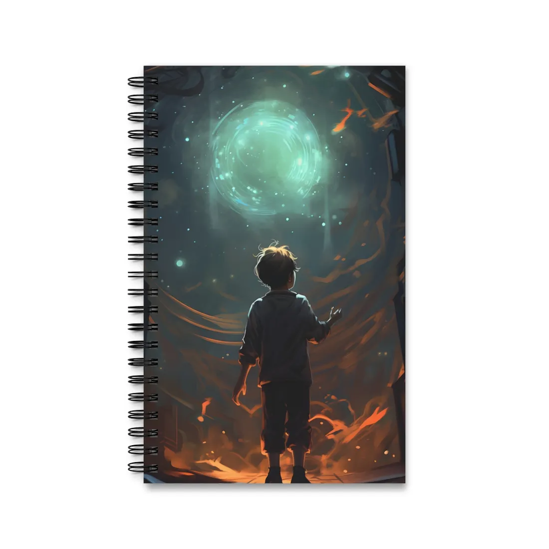 Mobile Life: A Moment in Time - Digital Art - Spiral Notebook
