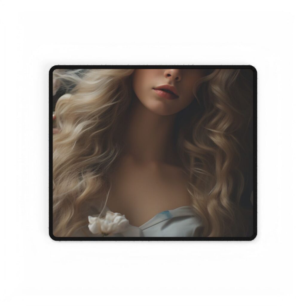Modern Blonde: Natural Outdoor Portrait - Desk Mat