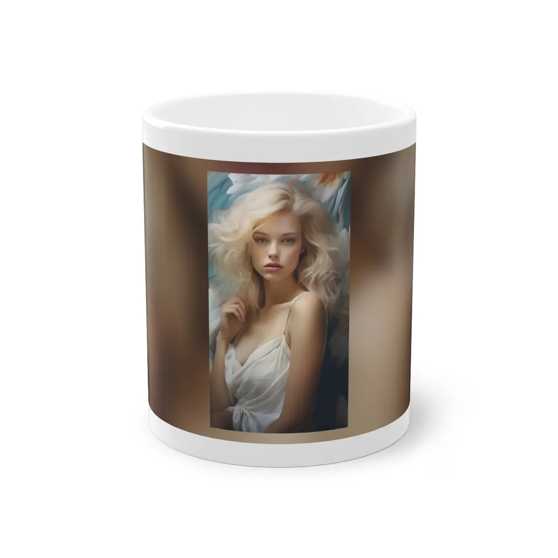 Modern Blonde Portrait: Unvarnished Natural Beauty - Mug