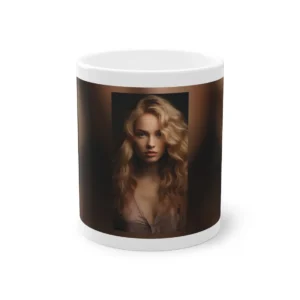 Woman with Long Wavy Hair Mug