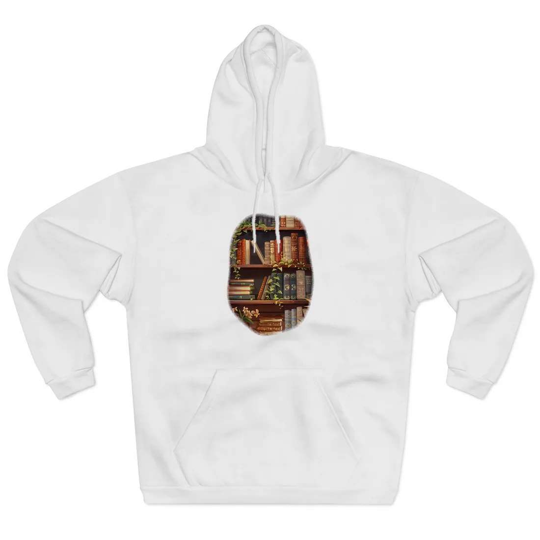 Modern Book Stack Art: A Timeless - Hoodie (White)