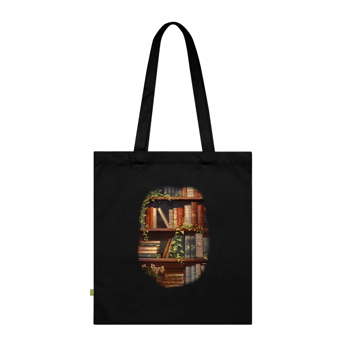 Modern Book Stack Art: A Timeless - Tote Bag (Black)