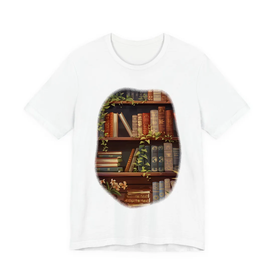 Modern Book Stack Art: A Timeless - T-Shirt (White)