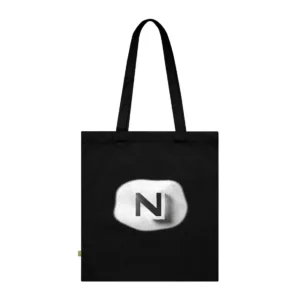 Black Letter N Tote Bag