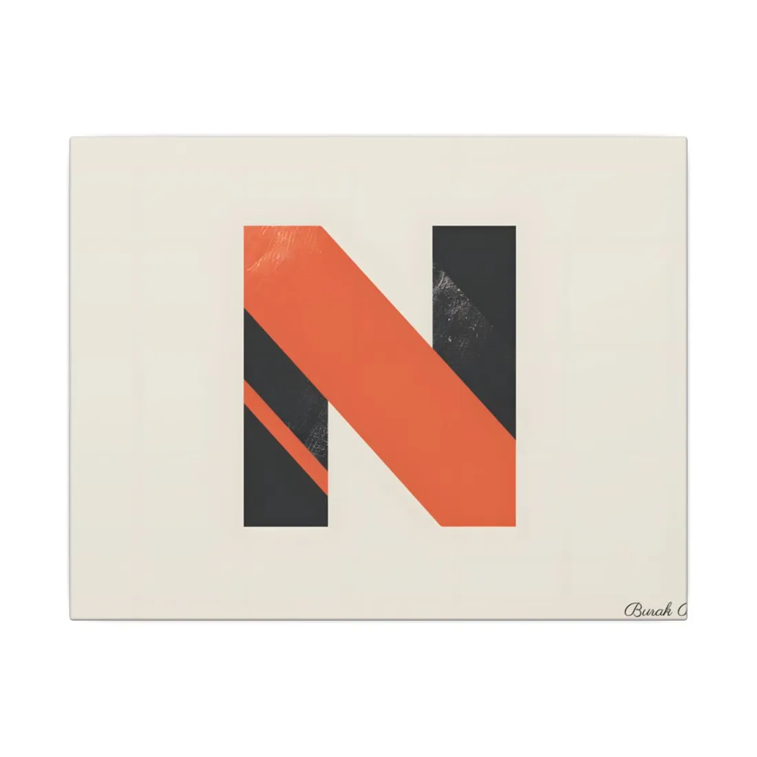 Modern Minimalist Poster: Bold Typography in Batch 1 - Canvas