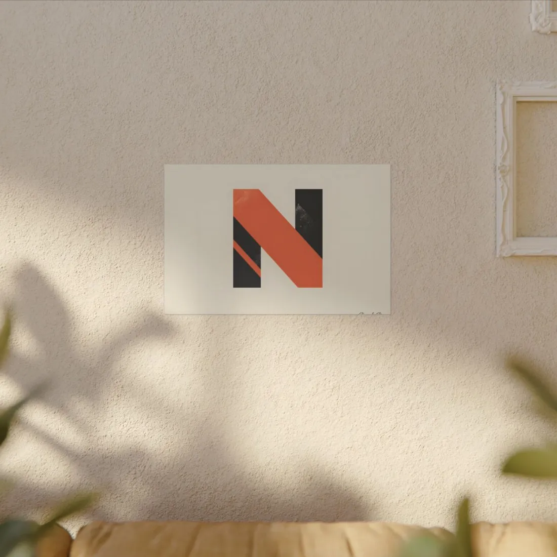Modern Minimalist Poster: Bold Typography in Batch 1 - Canvas