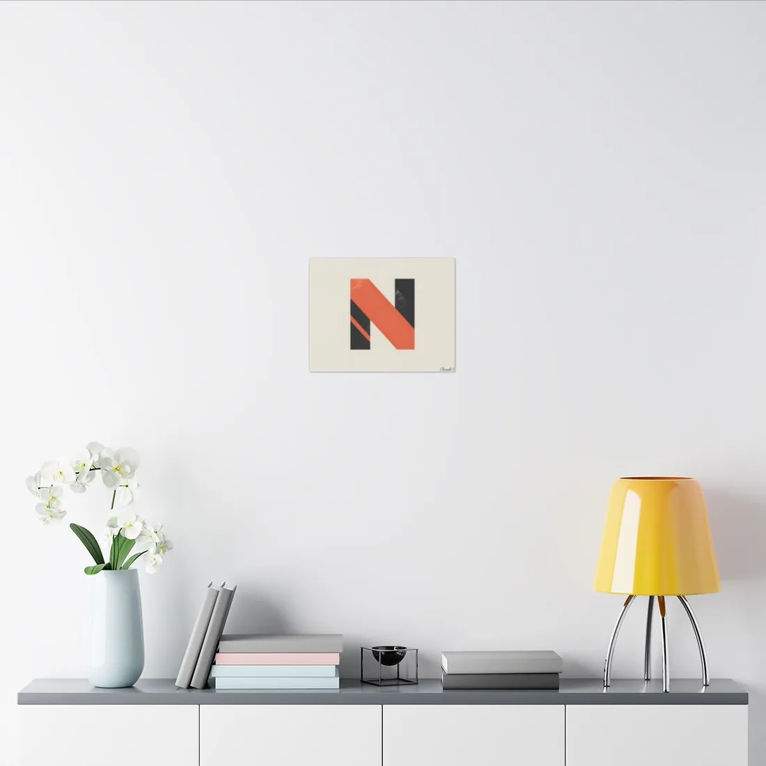 Modern Minimalist Poster: Bold Typography in Batch 1 - Canvas