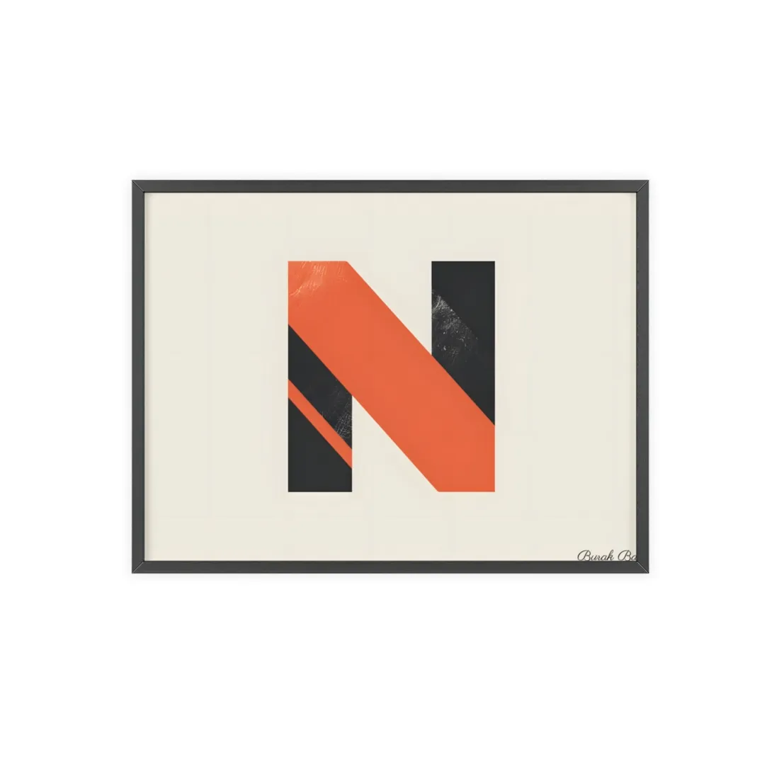 Modern Minimalist Poster: Bold Typography in Batch 1 - Framed Poster
