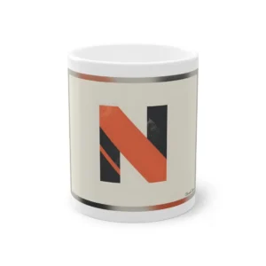 Letter N Typography Art Mug
