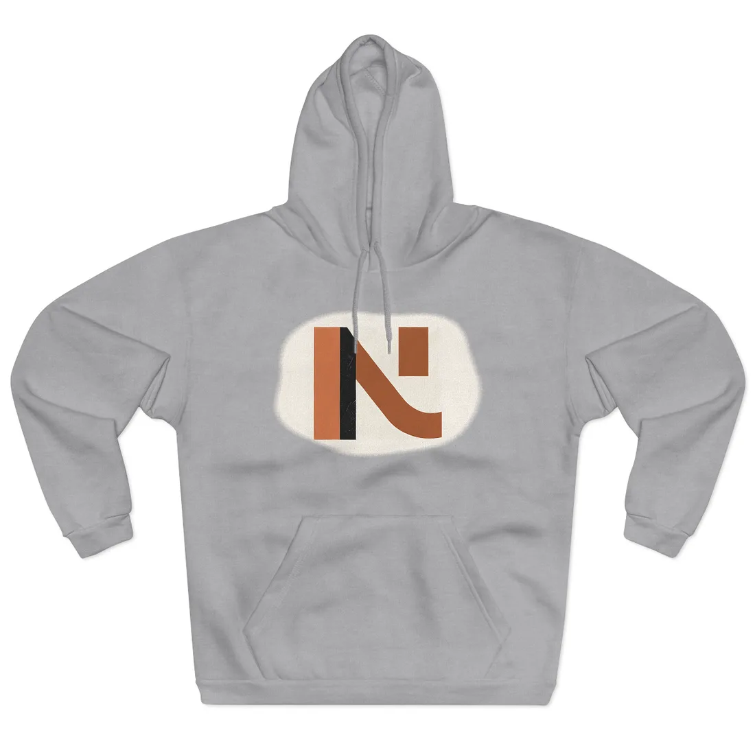 Modern Minimalist Poster: Unique 62097 Number - Hoodie (Heather Grey)