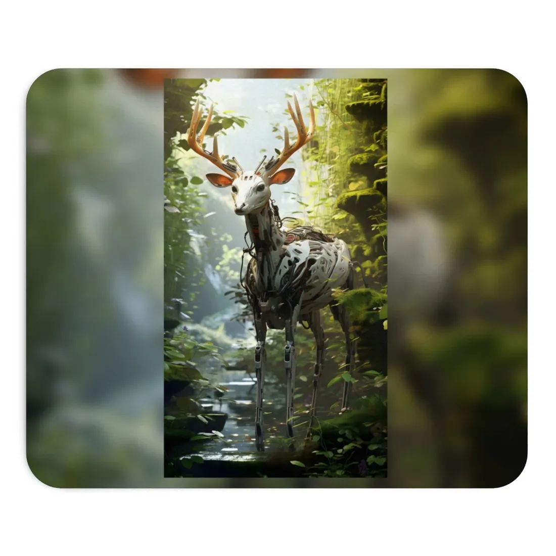 Modern Outdoor Robotic Wildlife Sanctuary: A Unique Artwork of Innovative Design - Mouse Pad