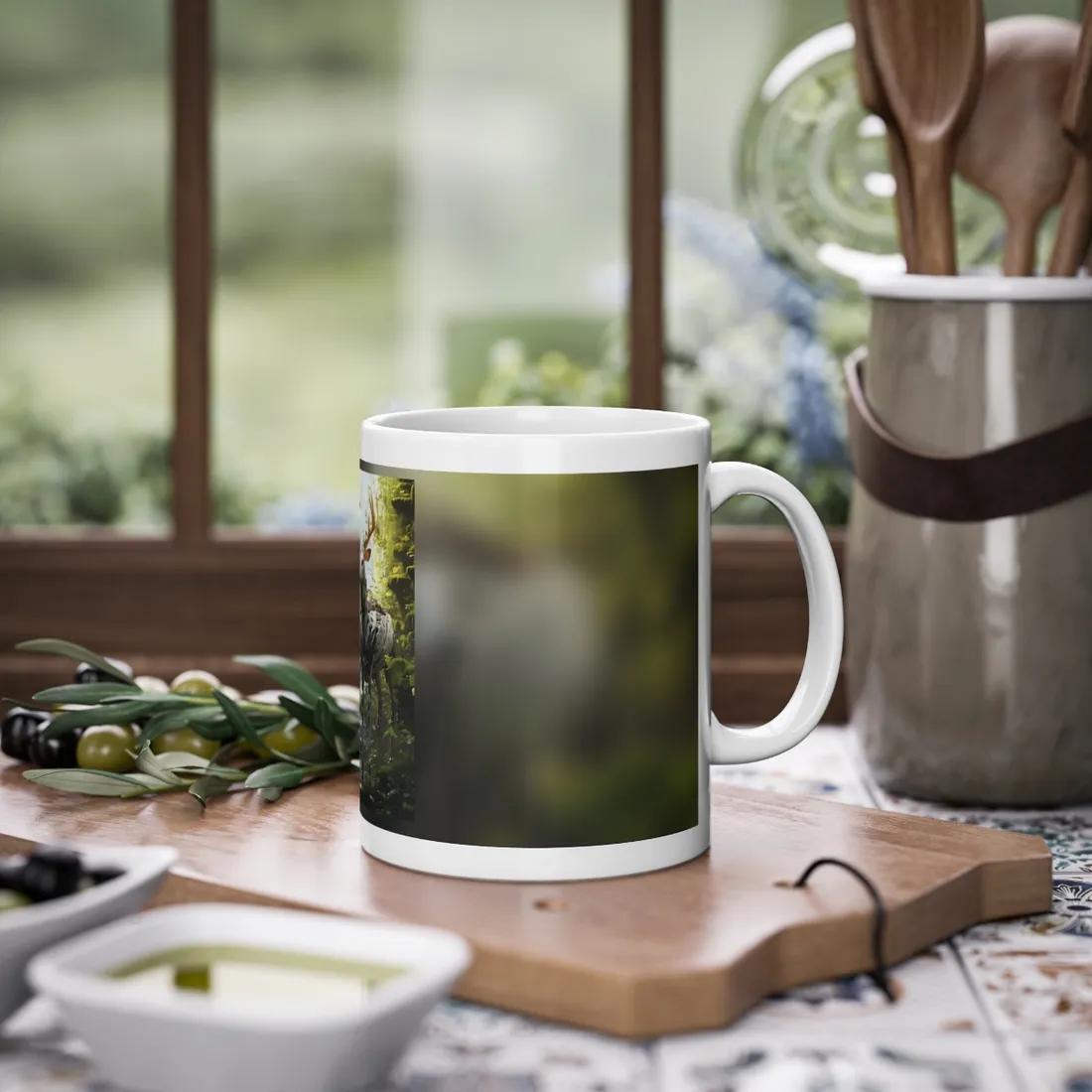 Modern Outdoor Robotic Wildlife Sanctuary: A Unique Artwork of Innovative Design - Mug