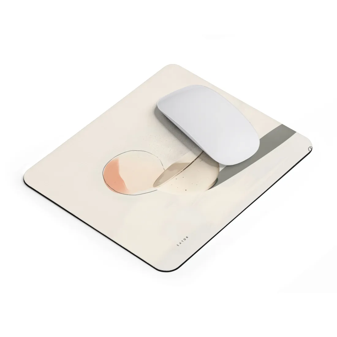 Modern Product Art: Minimalist Illustration with Bold Text - Mouse Pad