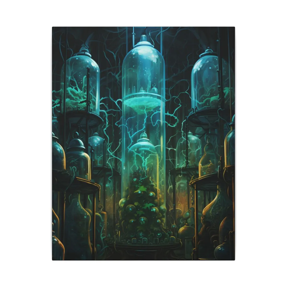 Molecular Secrets: Laboratory Artwork Showcase - Canvas