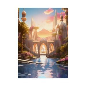 Fantasy Palace at Sunset Poster